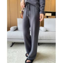 ANGEL 100% Merino Wool Women's Mid Seam Pants Autumn Winter Casual Soft Warm Cashmere Knitted Trousers New Fashion Cosy Pants