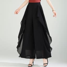 ZUZK Summer Ruffles Chiffion Pants Elastic Waist White Pants Women Fashion Lady Dance Pants baggy pants Wide Leg Pants