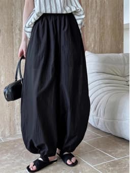 Oversized Bloomers 2026 New Summer Designer Elegant Fashion Women Lantern Pants Casual Loose Breathable Cotton Wide Leg Pants