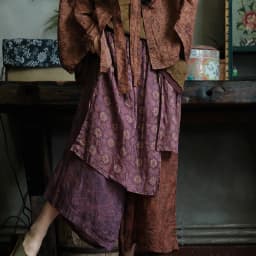 100% Ramie Women Casual Wide Leg Pants New 2026 Vintage Style Floral Print Loose Comfortable Female Ankle-length Pants M2772