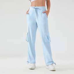 Women's Outdoor Sports Pants Lightweight Quick-Dry Workout Pants with Multiple Pockets Wide-Leg Cargo Casual Pants