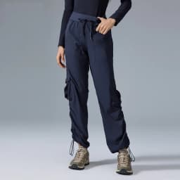 Women's Outdoor Sports Pants Lightweight Quick-Dry Workout Pants with Multiple Pockets Wide-Leg Cargo Casual Pants