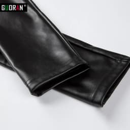 2022 Winter clothes S-XXXXL Women Stretch PU Leather Pants Black Warm velvet Trousers Ladies Female Pencil Pants Femme capris