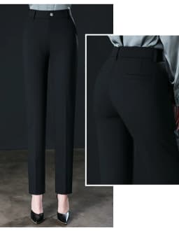 2026 New Women's Suit Pants, Black Gray Khaki Pantalones Spring Female Slim Trousers, Asian Size 26 27 28 29 30 31 32 33
