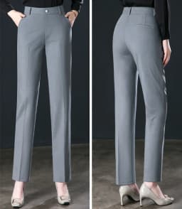 2026 New Women's Suit Pants, Black Gray Khaki Pantalones Spring Female Slim Trousers, Asian Size 26 27 28 29 30 31 32 33