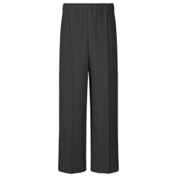 ISSEY 2026 New Arrival Miyake Pleated Pants Textured Casual Relaxed Fit Wide-Leg Cropped Trousers for Men