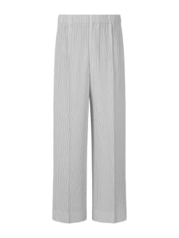 ISSEY 2026 New Arrival Miyake Pleated Pants Textured Casual Relaxed Fit Wide-Leg Cropped Trousers for Men