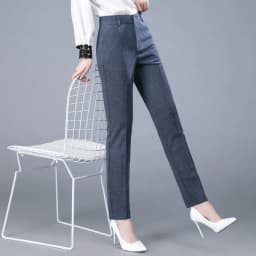 New Formal Pencil Ankle-length Pants For Women High Waist OL Sweatpants Classic Pantalones Straight Chic Trousers Slim Spodnie