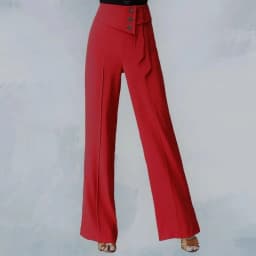Spring Summer Women Wide-Leg Pants Fashion Latin Dance Pants Female Solid Dance Pants Ladies High Waist Casual Loose Trousers