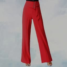 Spring Summer Women Wide-Leg Pants Fashion Latin Dance Pants Female Solid Dance Pants Ladies High Waist Casual Loose Trousers