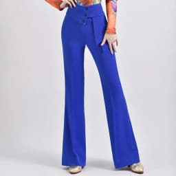 Spring Summer Women Wide-Leg Pants Fashion Latin Dance Pants Female Solid Dance Pants Ladies High Waist Casual Loose Trousers
