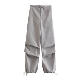 Willshela Women Fashion Parachute Cargo Pants Vintage Jogging Trousers High Elastic Waist Female Chic Lady Boot Cut