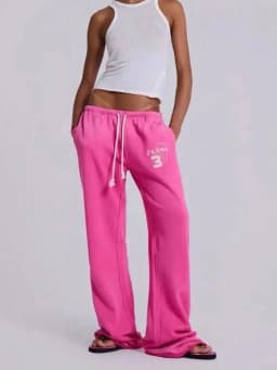 DEAT Fashion Mint Green Wide Leg Drawstring Sweatpants Women's Elastic High Rise Trousers Summer New 7A4833