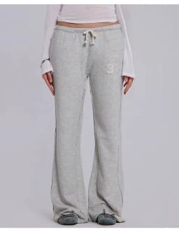 DEAT Fashion Mint Green Wide Leg Drawstring Sweatpants Women's Elastic High Rise Trousers Summer New 7A4833