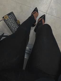 Black high waisted tight Y2K women's pants sexy shiny casual club 2025 tight pants pants
