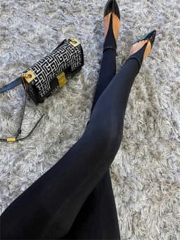 Black high waisted tight Y2K women's pants sexy shiny casual club 2025 tight pants pants