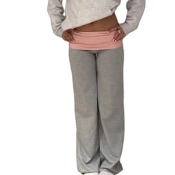 Women's Spring Summer Sports Pants Elastic Band Contrast Color Straight Leg Lounger Pants Ladies Casual Fall Long Trousers