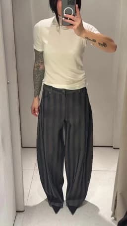 Fashion Striped Barrel Pants Women's High Waist Loose Wide Leg Button Casual Trousers 2026 Spring New Lady Comfortable Bottoms