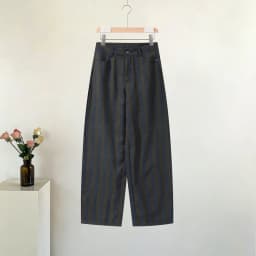 Fashion Striped Barrel Pants Women's High Waist Loose Wide Leg Button Casual Trousers 2026 Spring New Lady Comfortable Bottoms