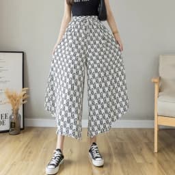 Elastic Waist Chiffon Wide Pants Women Summer Fashion Casual Popular Woman Baggy Trousers Female Dropshipping Cheap Wholesale