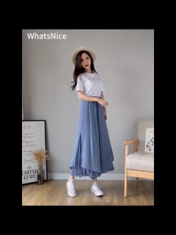 Elastic Waist Chiffon Wide Pants Women Summer Fashion Casual Popular Woman Baggy Trousers Female Dropshipping Cheap Wholesale