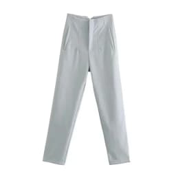 MUJER 2025 Women's Summer Pants Pencil High Waist Pants for Women White Black Cropped Trousers Womens Streetwear Office Pants