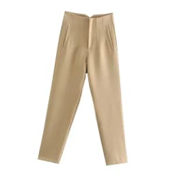MUJER 2025 Women's Summer Pants Pencil High Waist Pants for Women White Black Cropped Trousers Womens Streetwear Office Pants