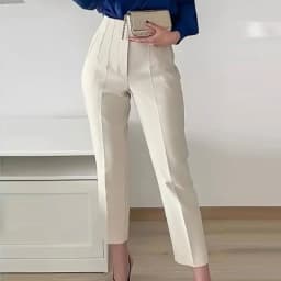 MUJER 2025 Women's Summer Pants Pencil High Waist Pants for Women White Black Cropped Trousers Womens Streetwear Office Pants