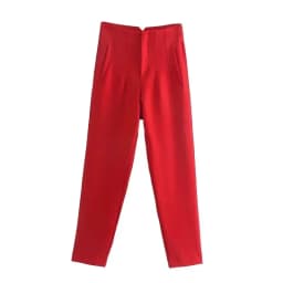 MUJER 2025 Women's Summer Pants Pencil High Waist Pants for Women White Black Cropped Trousers Womens Streetwear Office Pants
