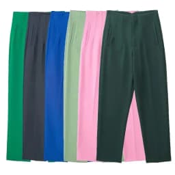 MUJER 2025 Women's Summer Pants Pencil High Waist Pants for Women White Black Cropped Trousers Womens Streetwear Office Pants
