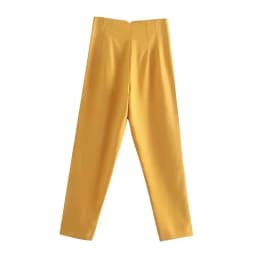 MUJER 2025 Women's Summer Pants Pencil High Waist Pants for Women White Black Cropped Trousers Womens Streetwear Office Pants