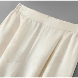 100% Mulberry Silk 19 Momme Jacquard Silk Women Casual Pants Elastic Waist Straight-leg Long Trousers with pockets FF082