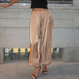 Women Casual Stretch High Waist Crepe Summer Spring Pants Fashion Bloomers Chic Pants Women Clothes Long Trousers Pink