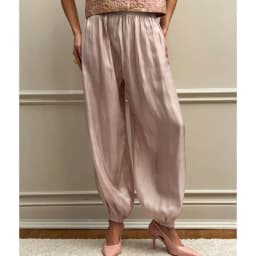 Women Casual Stretch High Waist Crepe Summer Spring Pants Fashion Bloomers Chic Pants Women Clothes Long Trousers Pink