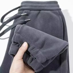 Women Fleece Lined Trousers Fall Winter Wearable Worn Resistant Cuffed Pants Fashion Loose High Waist Long Warm Casual Trousers
