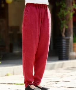 Plus Size Cotton Linen Harem Pants Women Summer Elastic Waist Candy Colors Hip Hop Trousers Autumn Vintage Pants 5XL 6XL
