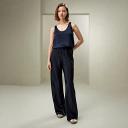LILYSILK Womens Full Bias Cut Silk Pants Ladies Minimalist Style Relaxed Fit Trouser for Multiple Occasions