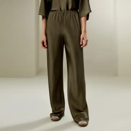 LILYSILK Womens Full Bias Cut Silk Pants Ladies Minimalist Style Relaxed Fit Trouser for Multiple Occasions