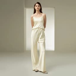 LILYSILK Womens Full Bias Cut Silk Pants Ladies Minimalist Style Relaxed Fit Trouser for Multiple Occasions