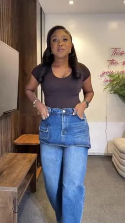 Denim Pant Women Jeans Vintage Wide Leg Long Pants Slim Fit High Waist Straight Trousers Y2k Streetwear Elegant Work Casual