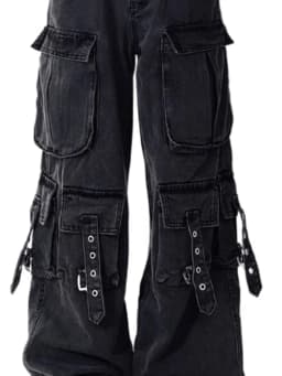 2026 Y2k Aesthetic Women Black Jeans High Waist Vintage Straight Baggy Harajuku Denim Pants Streetwear Grunge Wide Leg Trouser