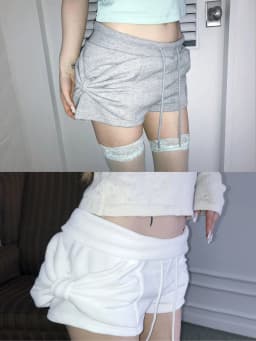 Retro Japanese Style Knot Short Pants Women's Casual Slimming Color Versatile Hot Girl Summer Leisure Trousers