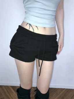Retro Japanese Style Knot Short Pants Women's Casual Slimming Color Versatile Hot Girl Summer Leisure Trousers