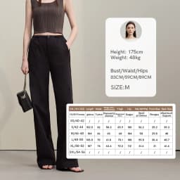 Amii Women's Pants 2026 Summer New Textured Loose Wide Leg Trousers Elastic Waist Casual Versatile Pants For Women 12622110