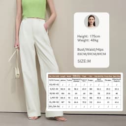 Amii Women's Pants 2026 Summer New Textured Loose Wide Leg Trousers Elastic Waist Casual Versatile Pants For Women 12622110