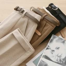 Fall Warm Woolen No Belt Harem Pencil Pants Women High Waist Ankle Length Casual Suit Pants Korean Chic Office Lady Trousers