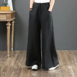 Women Retro Tai Chi Loose Wide Leg Pants Casual Cotton Linen High Waist Pants Mopping Straight Trousers Daily Wear Streetwear
