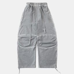 Retro Loose Women's Casual Pants American Style Wide Leg Long Trousers Sporty Sweatpants High Waist Straight Leg Elastic