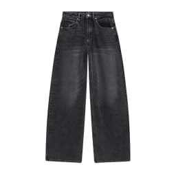 High Waist Wide Leg Jeans Women's Fashion Versatile Design Spring New Style Casual Pants High Waist Polyester Fiber