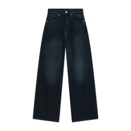 High Waist Wide Leg Jeans Women's Fashion Versatile Design Spring New Style Casual Pants High Waist Polyester Fiber
